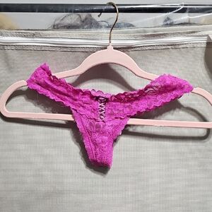 Victoria's Secret Pink Floral Lace Panties
